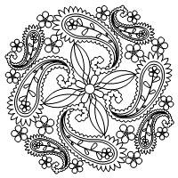 paisley snowball block